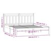 vidaXL Bedframe massief grenenhout 140x190 cm