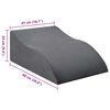 vidaXL Beenkussen Grijs 68 x 41 x 24 cm