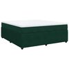 vidaXL Boxspring met matras fluweel donkergroen 180x200 cm
