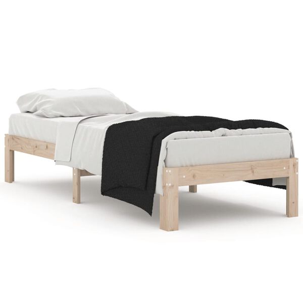vidaXL Bedframe massief hout 75x190 cm