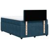 vidaXL Boxspring met matras fluweel blauw 120x200 cm