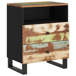 vidaXL Nachtkastje 50x33x62 cm massief gerecycled hout en bewerkt hout