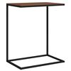 vidaXL Bijzettafel 55x35x66 cm bewerkt hout zwart