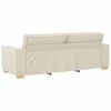 vidaXL 3-Zits Bank Beige 220 cm Linnen-mix stof