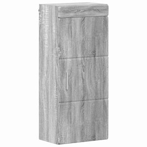 vidaXL Badkamer wandkast TULUM Grijs Sonoma 37 x 24,5 x 86 cm