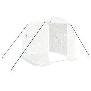 vidaXL Tuinkas met stalen frame 4 m&sup2; 2x2x2 m