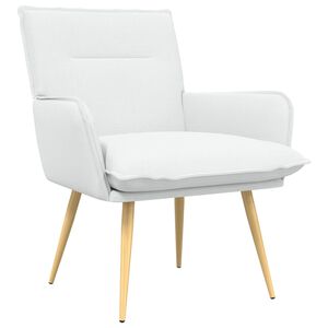 vidaXL Fauteuil Wit Stof