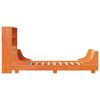 vidaXL Bed met boekenkast zonder matras massief hout wasbruin 75x190cm
