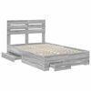vidaXL Bedframe met lade met hoofdeinde met opslag Bewerkt hout