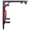 VidaXL Optrekbar dipstation Zwart en Rood 89 x 59 x 70 cm