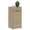 vidaXL Tuinkast 55x55x111 cm poly rattan beige