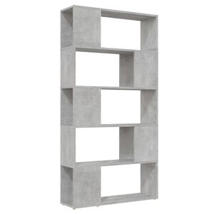 vidaXL Boekenkast/kamerscherm 80x24x155 cm bewerkt hout betongrijs