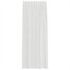 vidaXL Gordijnen voile met roedezakken 2 st wit