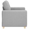 vidaXL Fauteuil Wolgrijs 100x78x80 cm Stof