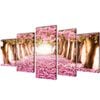 Canvas muurdruk print set kersenbloesem 200 x 100 cm