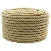 vidaXL Boottouw 14 mm 250 m Naturel