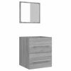 vidaXL Badkamerkast met spiegel 41x38,5x48 grijs sonoma eikenkleurig
