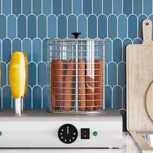 vidaXL Cilinder voor hotdog verwarmer 200x240 mm glas