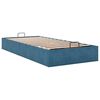 vidaXL Bedframe zonder matras 80x200 cm fluweel donkerblauw