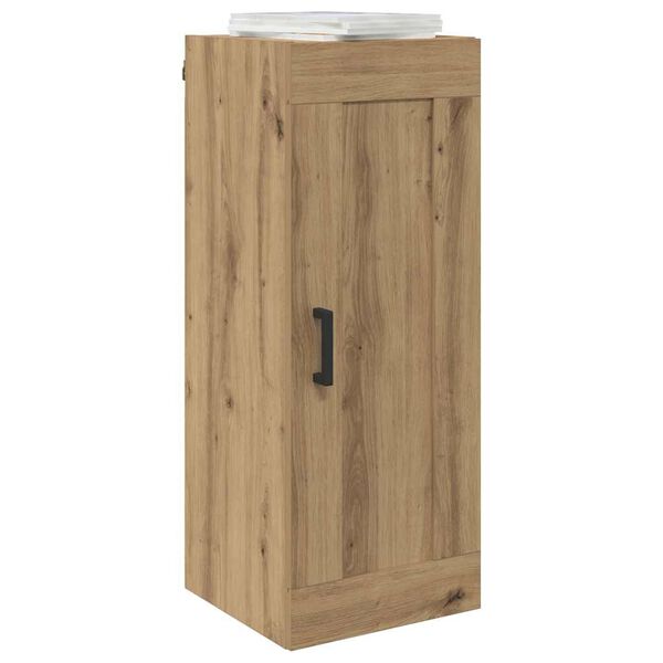 vidaXL Wandkast Artisan Eiken 34,5 x 34 x 90 cm Bewerkt hout