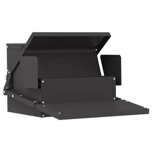 vidaXL Kippen Treadle Voeder Zwart 50 x 40 x 29 cm 2 kg