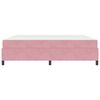 vidaXL Bedframe met matras Roze 200 x 200 cm Stof