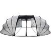 vidaXL Zwembad Tent Koepel Doorzichtig 640 x 432 x 205 cm PVC