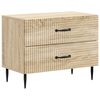 vidaXL Nachtkastje Sonoma Eiken 62 x 34,5 x 47,5 cm Bewerkt hout
