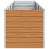 vidaXL Verhoogde plantenbak Licht Bruin 400 x 80 x 77 cm