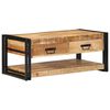 vidaXL Salontafel 90x50x38 cm massief ruw mangohout