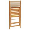 vidaXL Tuinstoelen 8 st inklapbaar massief acaciahout beige