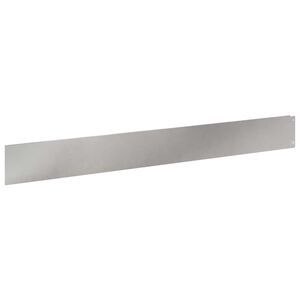 vidaXL Gazonrand 10 st 100 x 12 cm Staal zilver