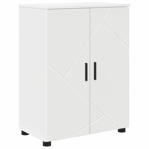 vidaXL Badkamer Kast Wit 60 x 35 x 80 cm Bewerkt hout & Metaal