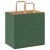 vidaXL Papieren zakken 50 st met hengsels 26x17x25 cm groen