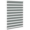 vidaXL Zebra rolgordijn 100x100 cm stofbreedte 95,9 cm donkergrijs