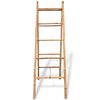 vidaXL Dubbele handdoekenladder met 5 tredes 50x160 cm bamboe