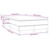 vidaXL Boxspring met matras stof donkergrijs 120x190 cm