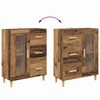 vidaXL Dressoir met lade Oud Hout 69,5 x 34 x 90 cm Bewerkt hout