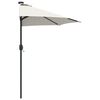 vidaXL Tuinparasol Zand 294 x 150 x 223 cm Polyester en staal