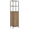 vidaXL Hoge kast Artisanaal eiken 40 x 33 x 161 cm Bewerkt hout