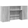vidaXL Receptiebalie 200x50x103,5 cm bewerkt hout grijs sonoma eiken