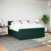 vidaXL Boxspring met matras fluweel donkergroen 180x200 cm