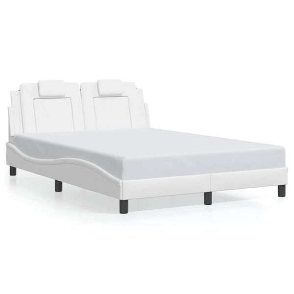 vidaXL Bedframe "Viana" zonder matras kunstleer wit 120x200 cm
