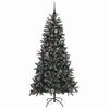 vidaXL Kunstkerstboom met 300 LED Groen 210 cm PVC en Plastic en Staal