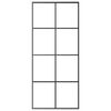 vidaXL Schuifdeur met beslag 90x205 cm ESG-glas en aluminium
