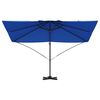 vidaXL Cantilever Roma parasol Blauw en Zwart 352 x 251 x 260 cm