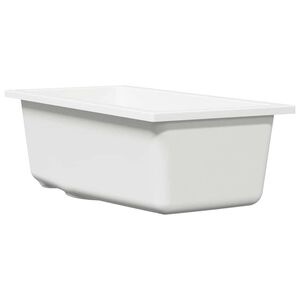 vidaXL Keukenwasbak Wit 21 x 44 x 14 cm Graniet