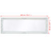 vidaXL Wandspiegel Barok 140 x 50 cm wit