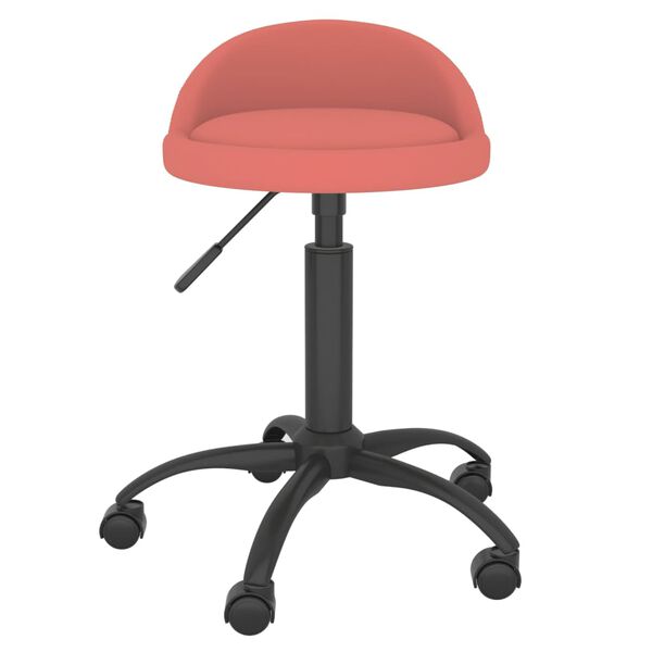 vidaXL Eetkamerstoelen draaibaar 2 st fluweel roze