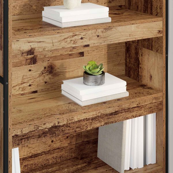 vidaXL Boekenkast 2 pcs Oud Hout 80 x 30 x 155 cm Bewerkt hout